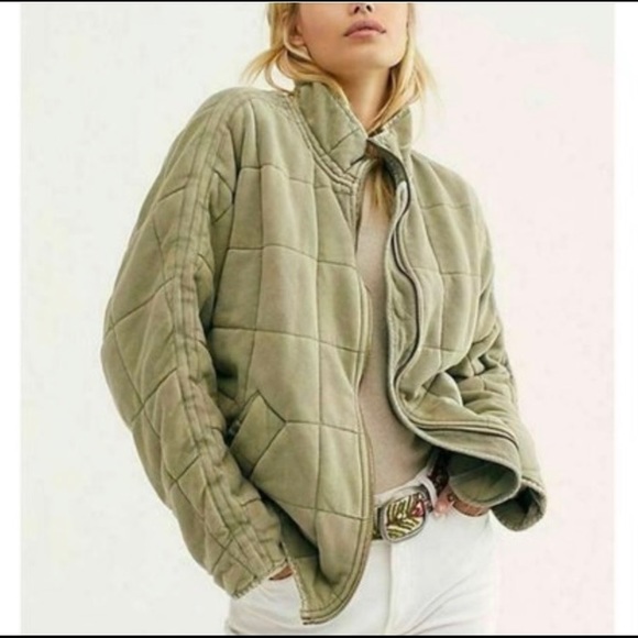 Free people quilted dolman jacket - Picture 1 of 5